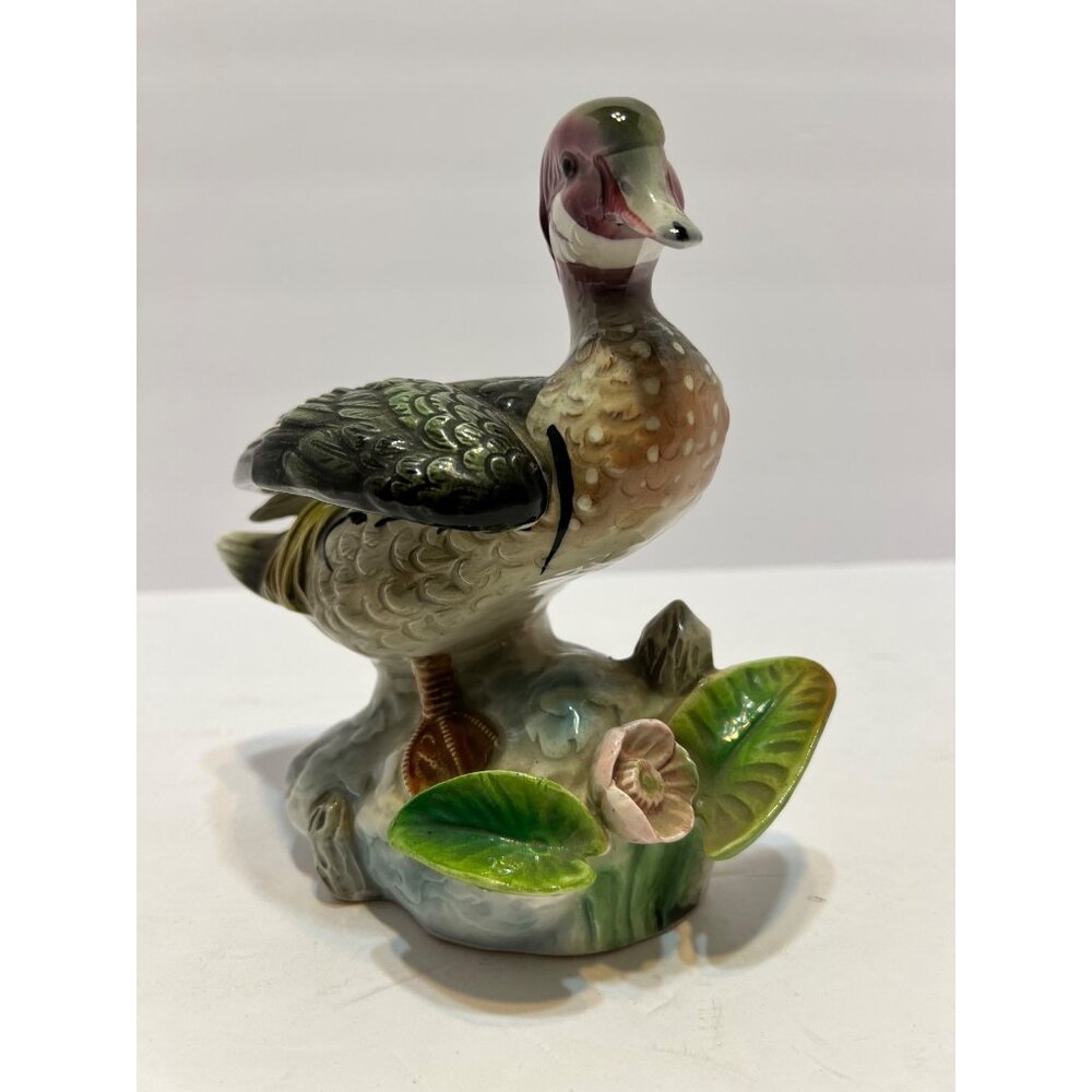 Porcelain Wood Duck Figurine Bird Collection by JSC Model 183 Shafford Japan VTG - Picture 6 of 16